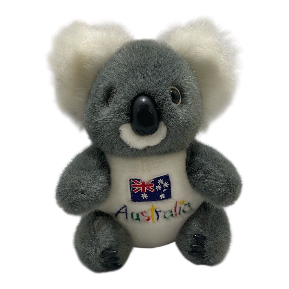 Corroboree Koala Bear Plush 9” Australian Flag Windmill Toy Souvenir Stuffed
